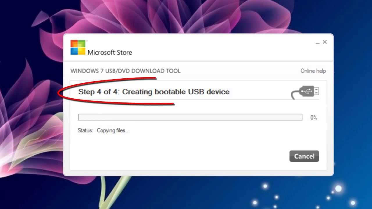 how to create win 7 installer usb for mac